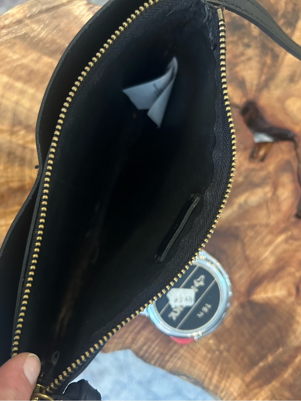 Madewell The Knotted Crossbody Bag Black Leather - Picture 3 of 9